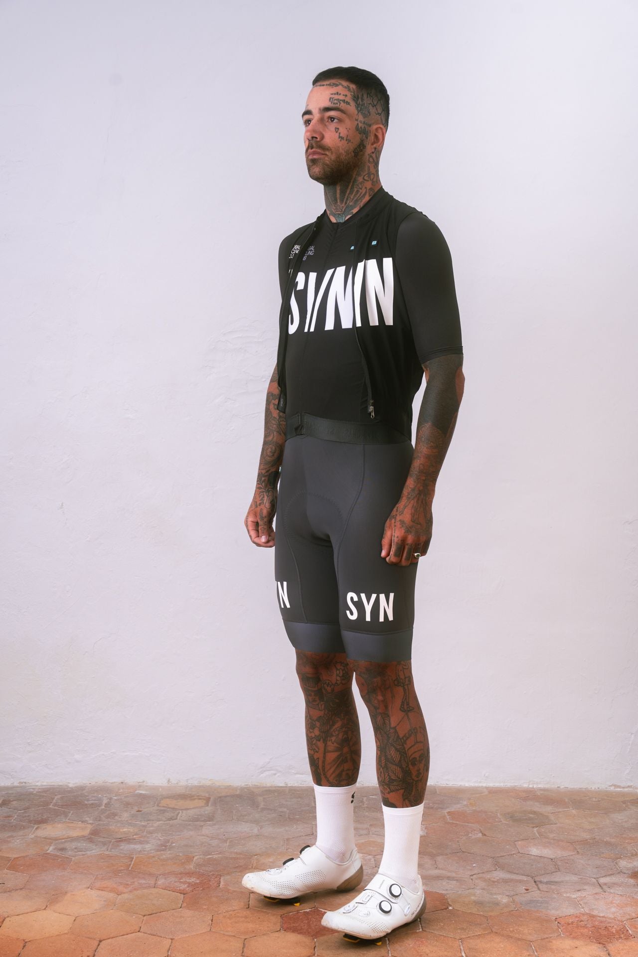 SYN - Men's Training Jersey 2.0 - Black - Nuremberg Germany - Full view On model