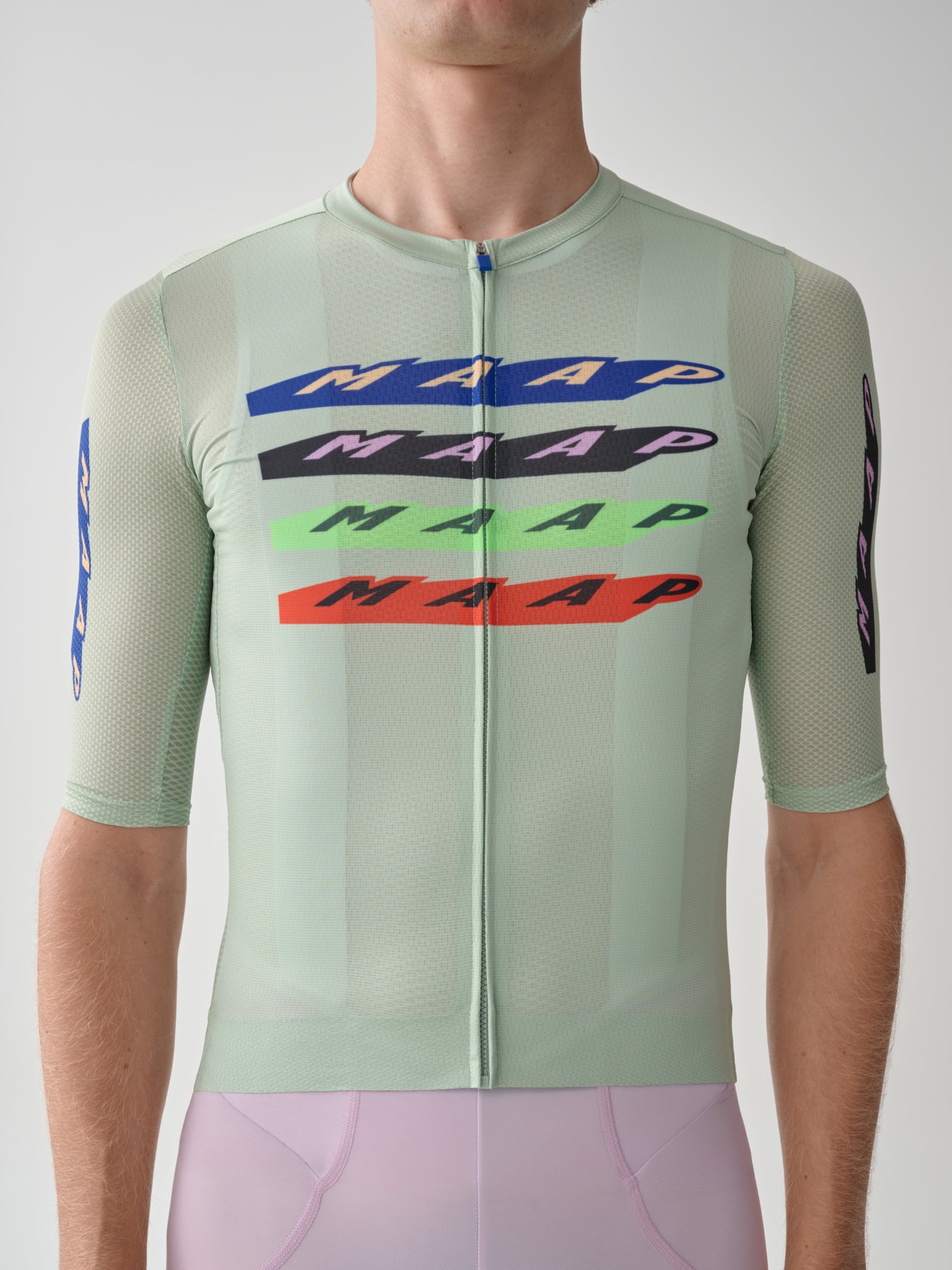 MAAP - Men's Evade X Pro Air Jersey 3.0 - Sage - Nuremberg, Germany - Full view on model
