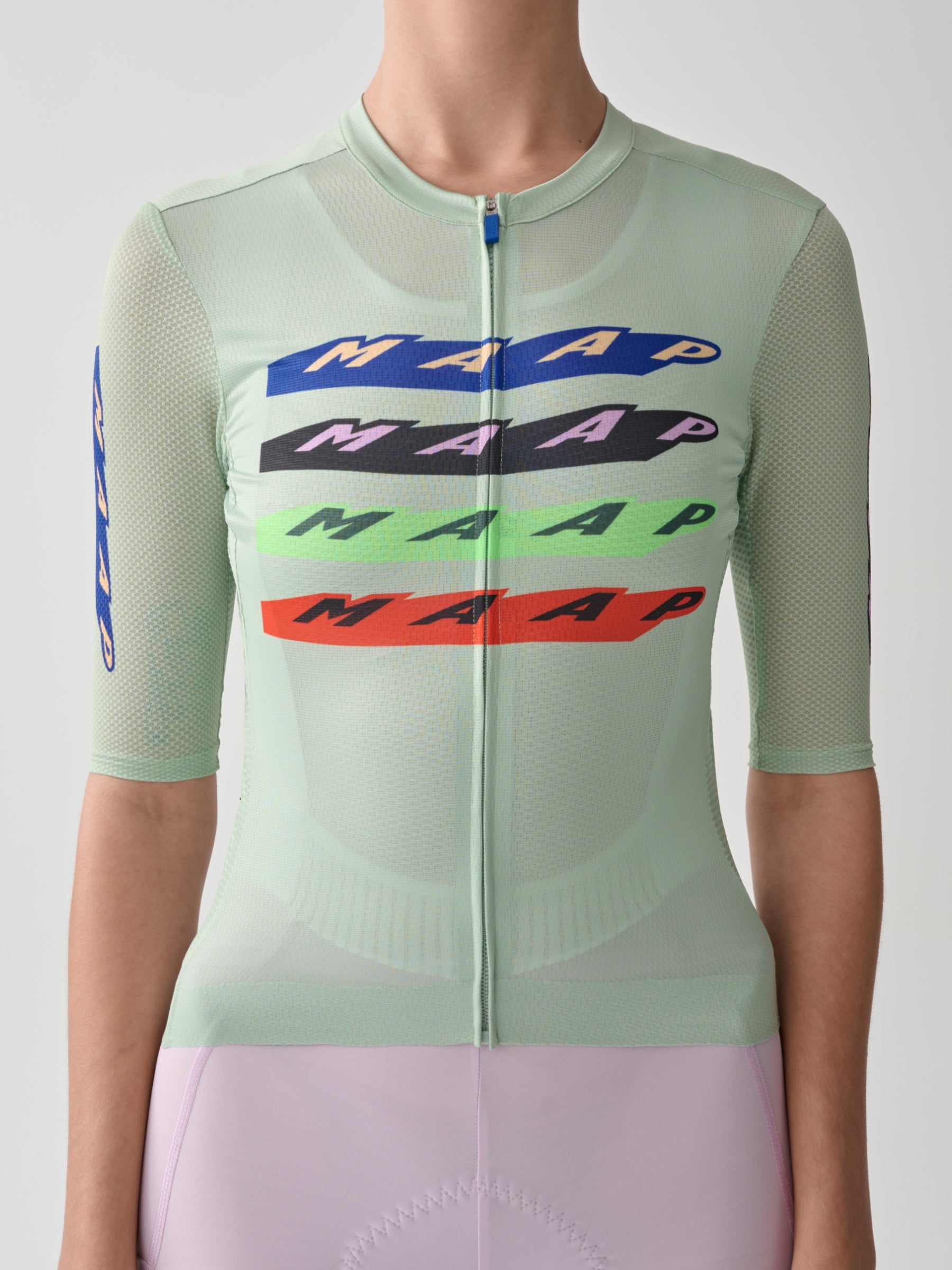 MAAP - Women's Evade X Pro Air Jersey 3.0 - Sage - Nuremberg, Germany - Full view on model