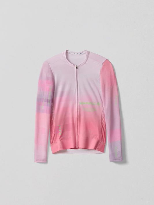 MAAP - Men's Blur Pro Air LS Jersey 3.0 - Rosa - Nuremberg, Germany - Full View 