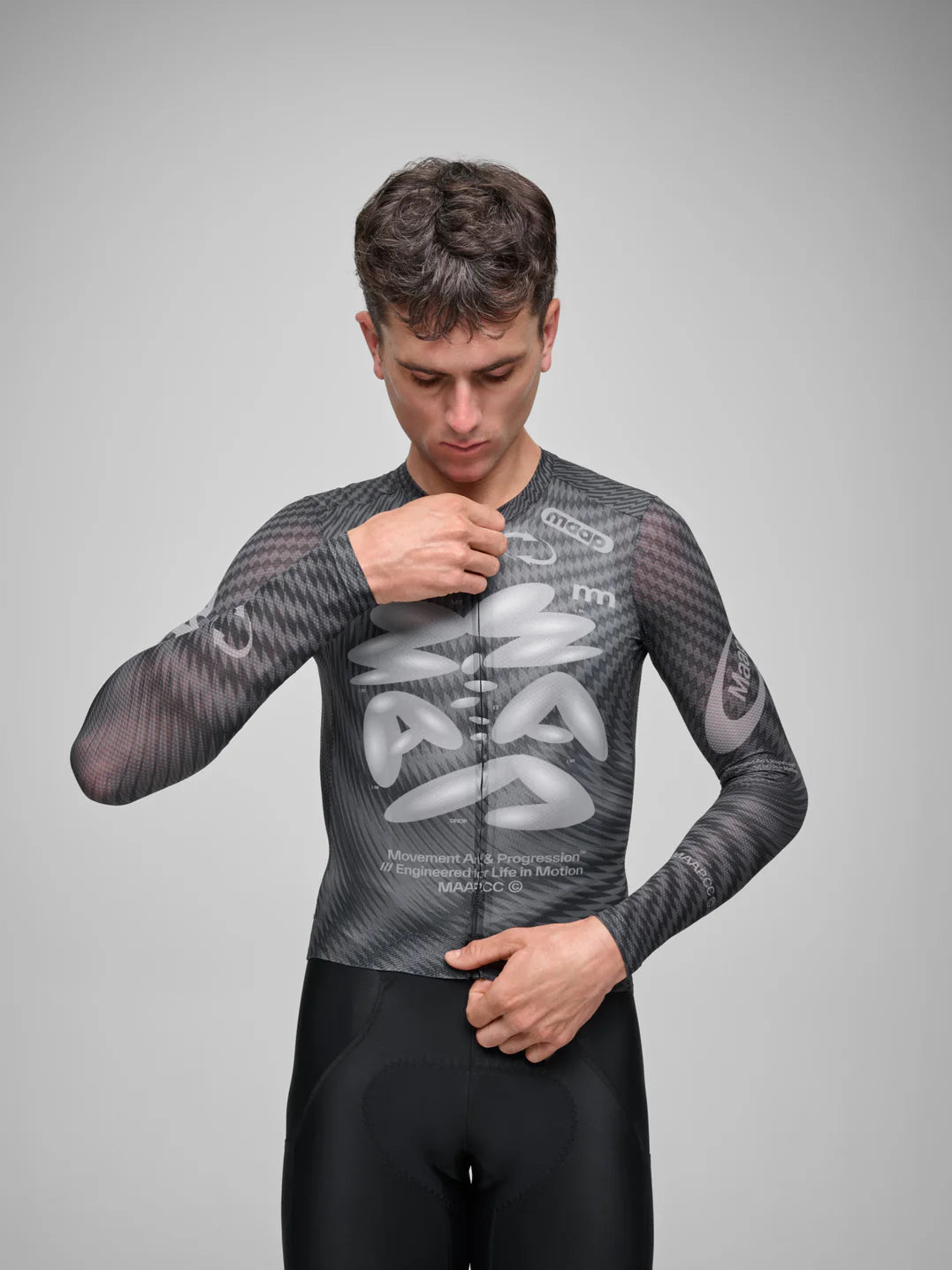 MAAP - Men's Spectrum Pro Air Long Sleeve Jersey 3.0 - Carbon Black - Nuremberg, Germany 
