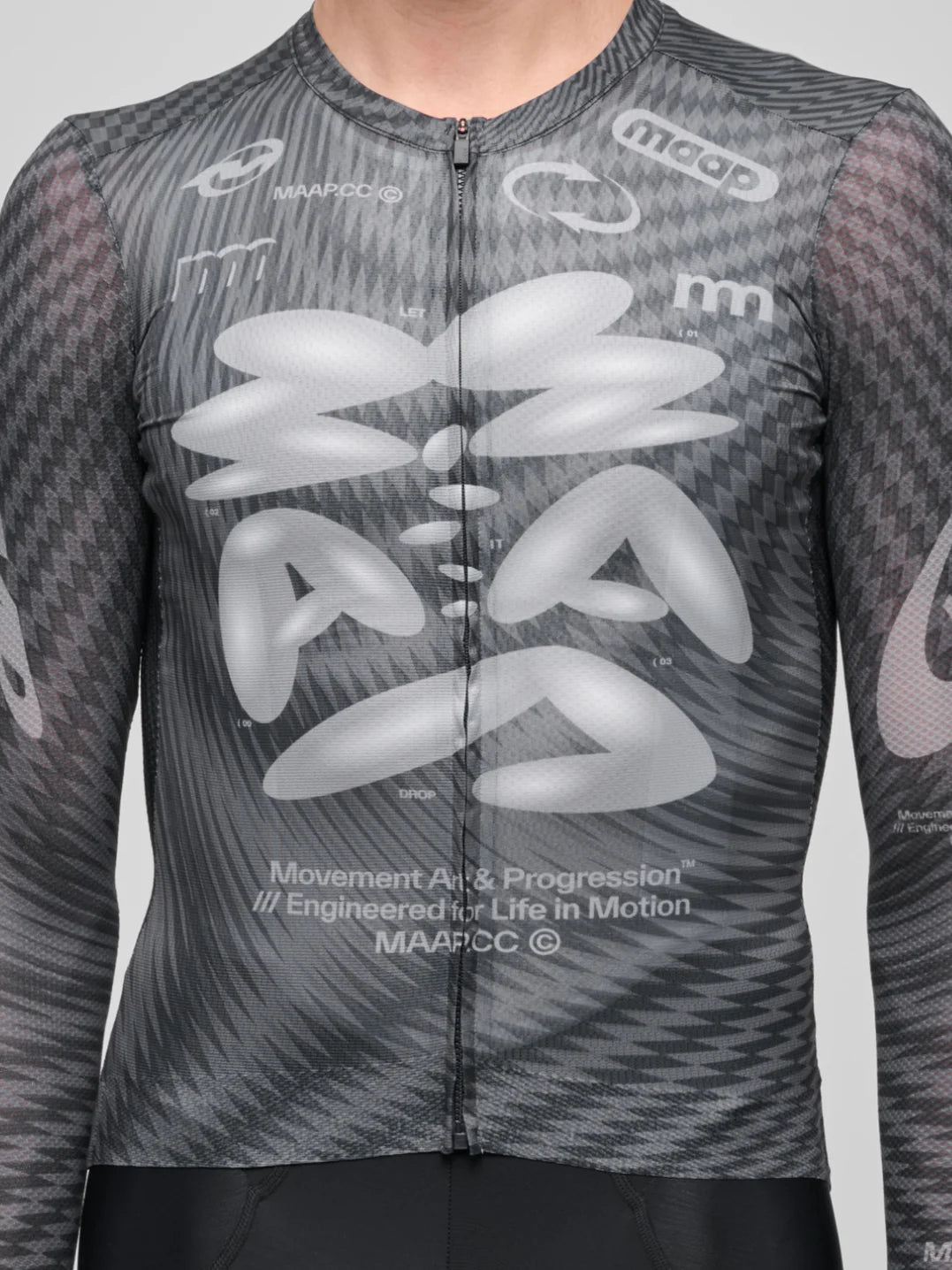 MAAP - Men's Spectrum Pro Air Long Sleeve Jersey 3.0 - Carbon Black - Nuremberg, Germany 