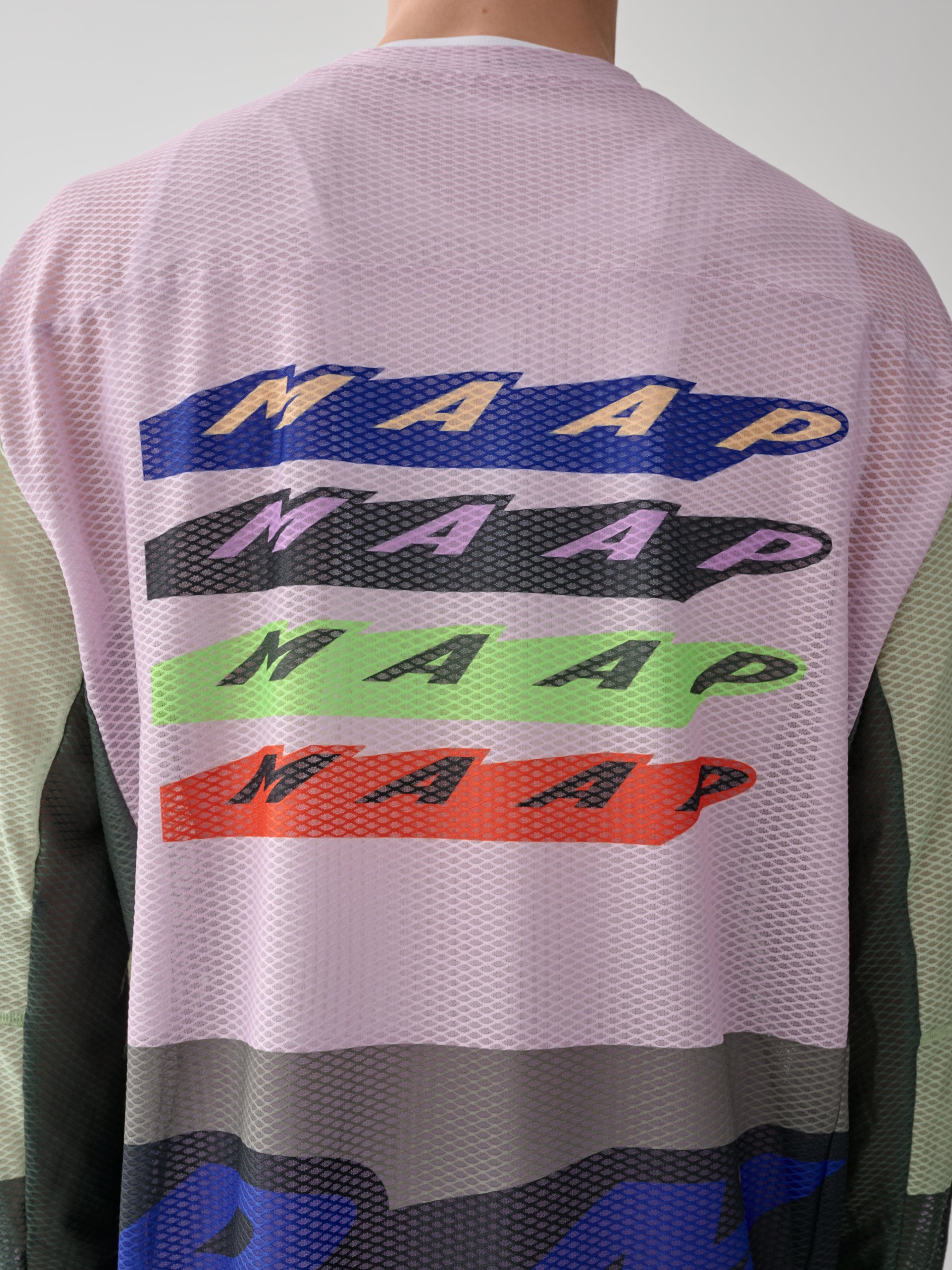 MAAP - Evade X LS Mesh Tee - Blitz - Nuremberg, Germany - Back view on model