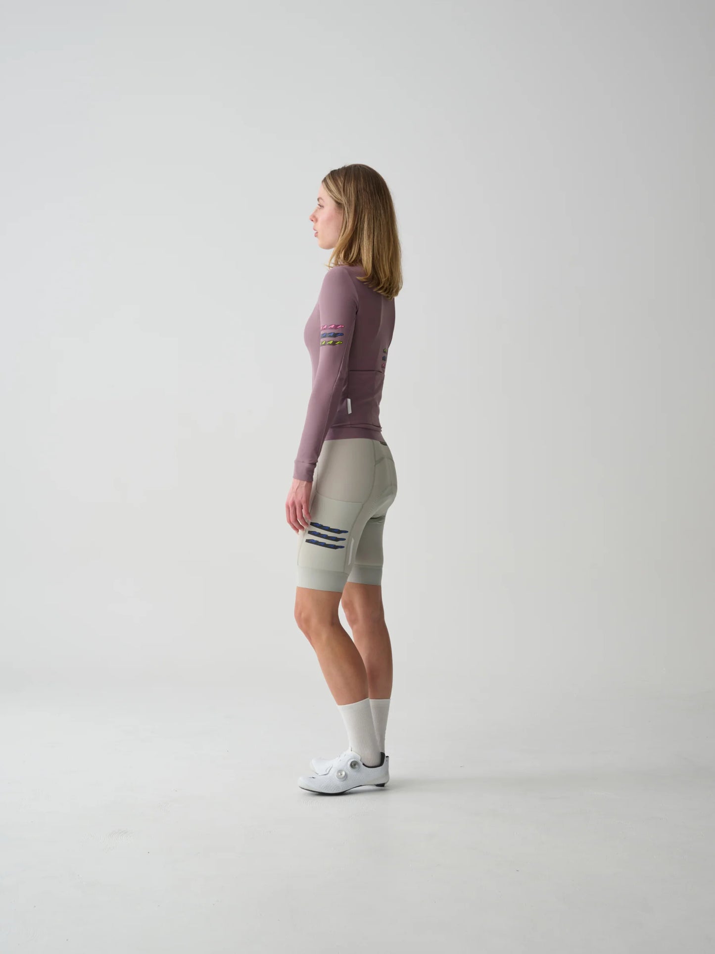 MAAP - Women's Evade X Thermal LS Jersey 2.0 - Raisin - Nuremberg Germany - Side view
