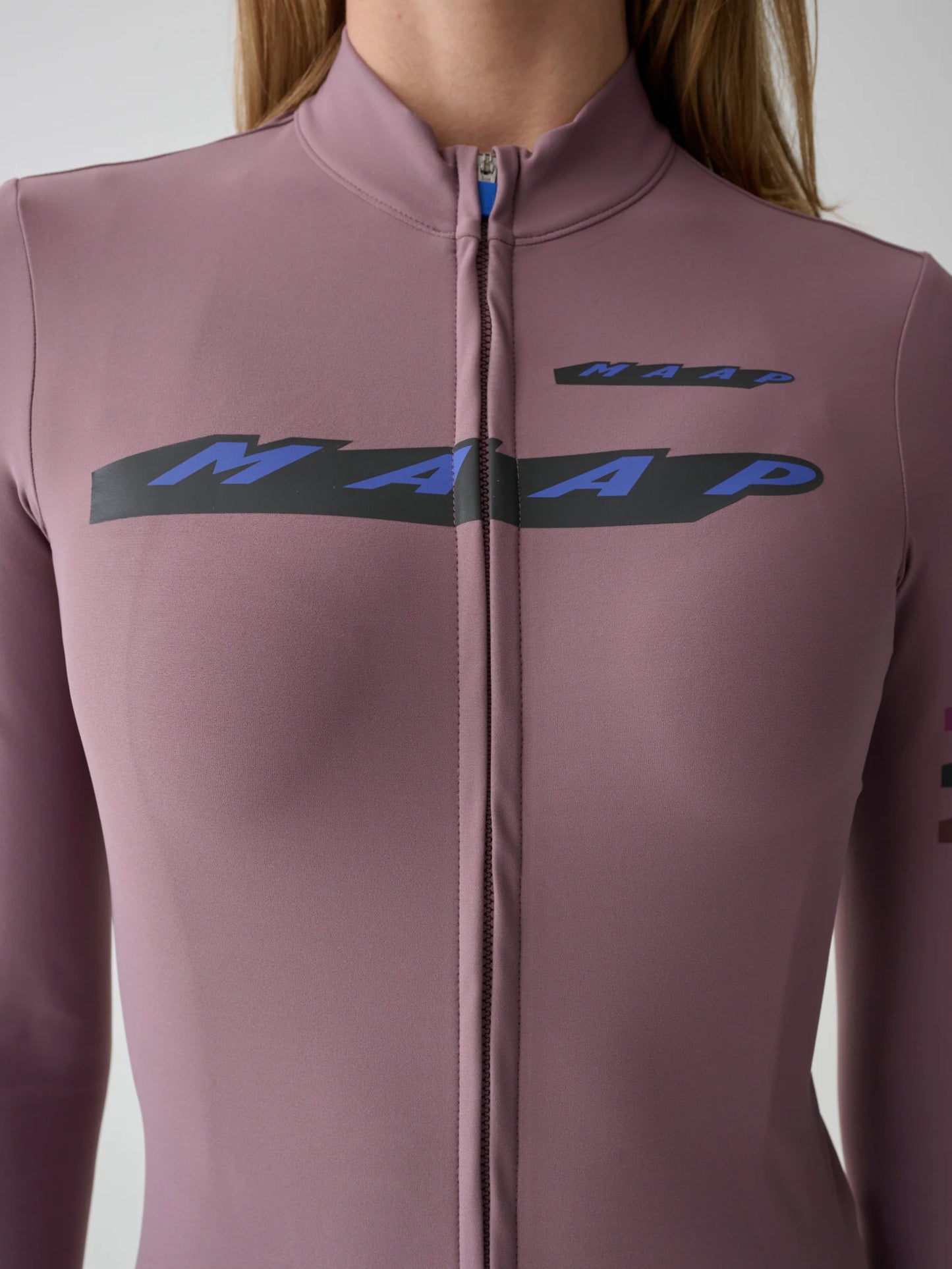 MAAP - Women's Evade X Thermal LS Jersey 2.0 - Raisin - Nuremberg Germany - Front detail