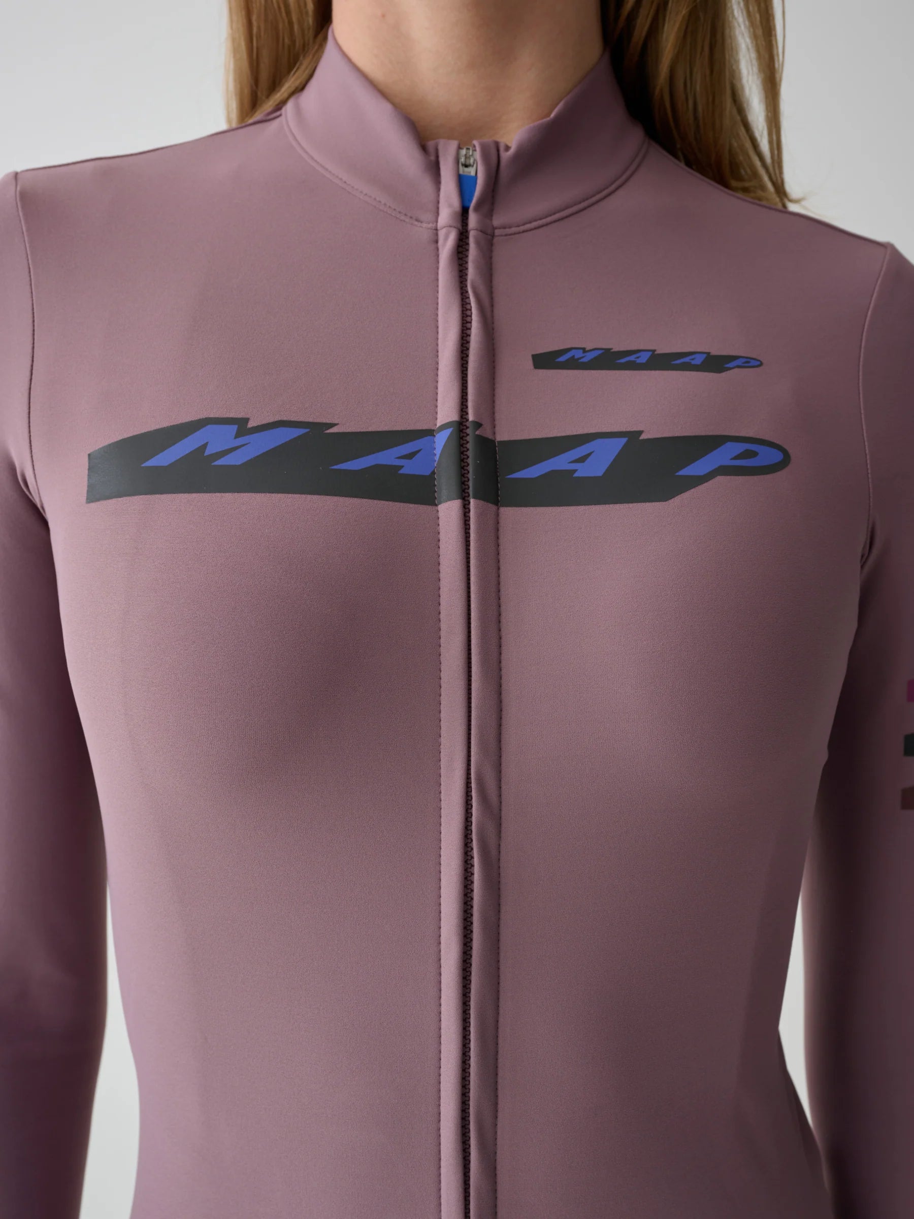 MAAP - Women's Evade X Thermal LS Jersey 2.0 - Raisin - Nuremberg Germany - Front detail