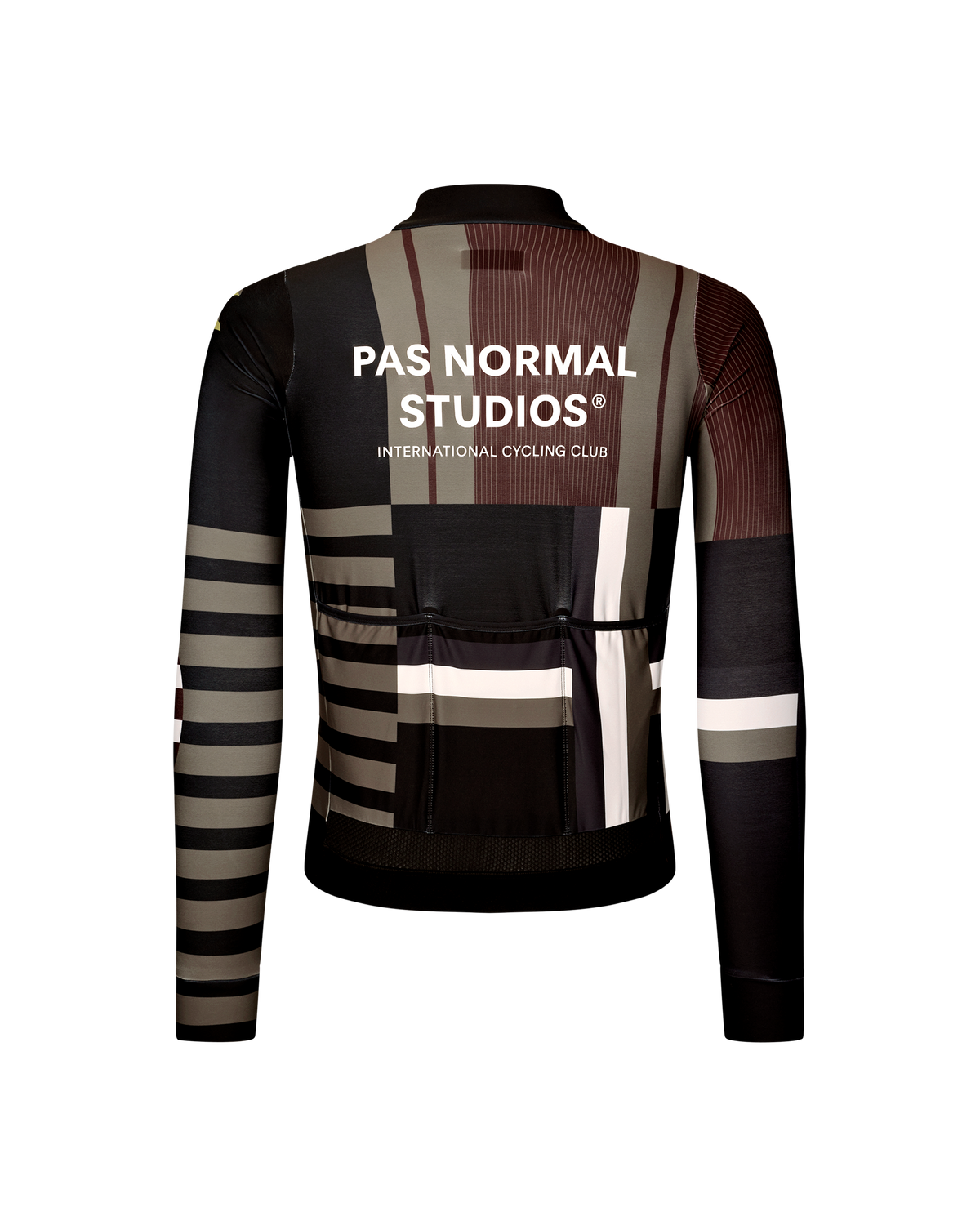 Pas Normal Studios - Men's Mechanism Long Sleeve Jersey - AOP International Dark Olive - Nuremberg, Germany