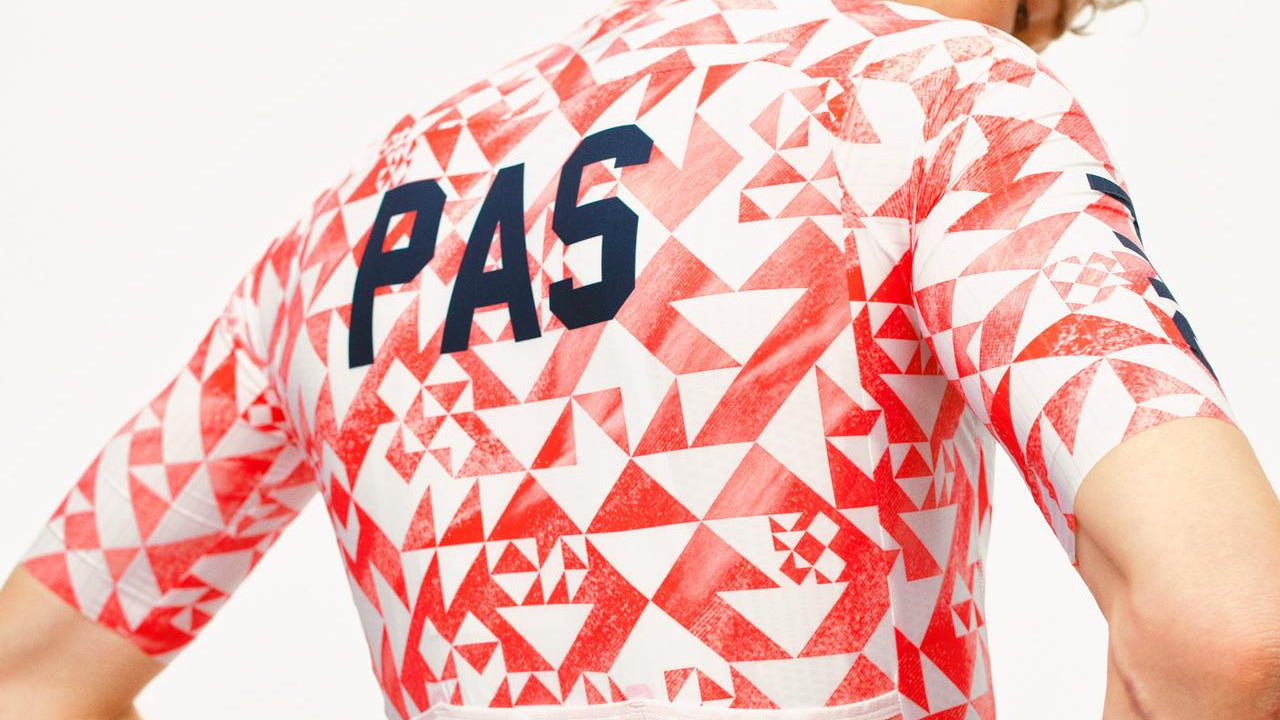 Pas Normal Studios - PAS Men's Mechanism Pro Jersey - PAS Origami - Nuremberg, Germany - Rear view on model