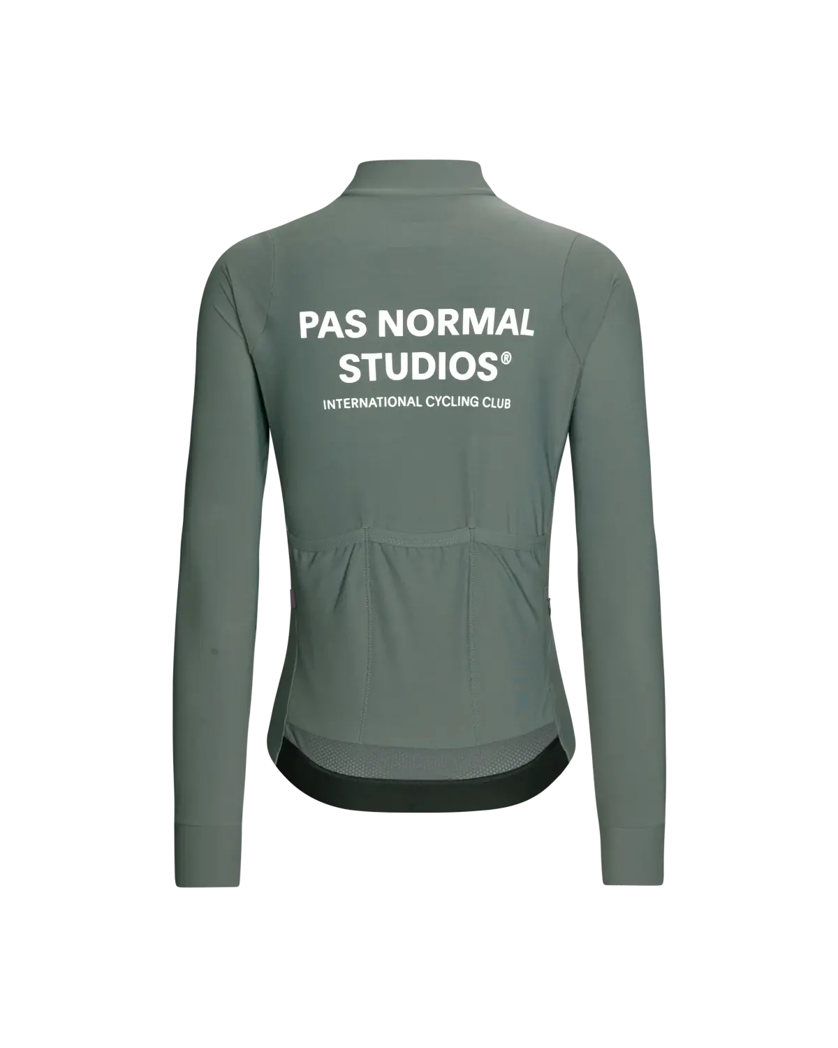 Pas Normal Studios - Women's Mechanism Long Sleeve Jersey - Dark Moss - Nuremberg Germany - Rear View