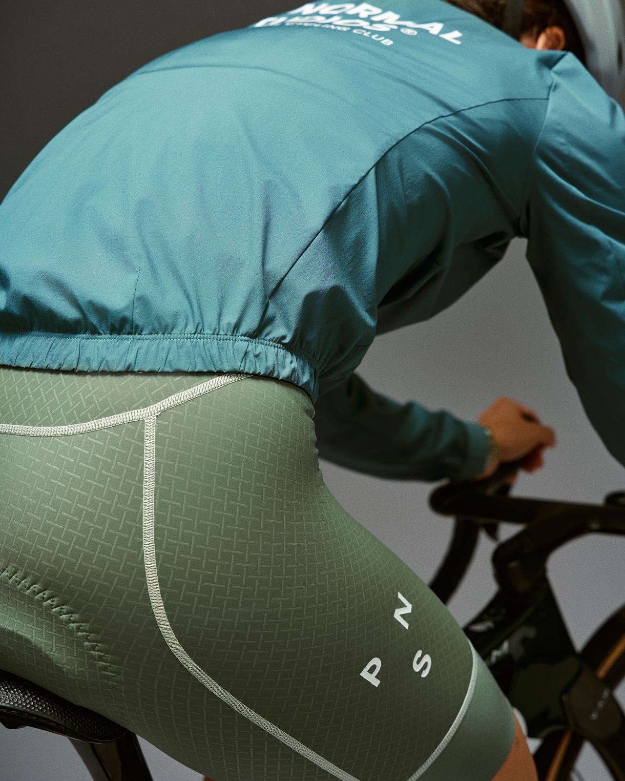 Pas Normal Studios - Women's Mechanism Stow Away Jacket - Grey Teal - Nuremberg Germany - Back detail