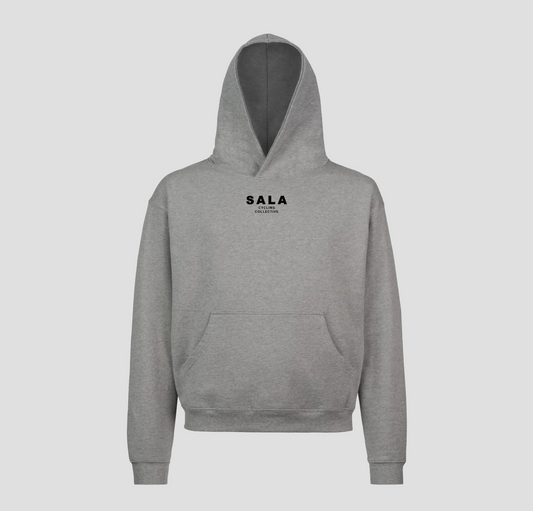 SALA Oversized Logo Hoodie - Gray Marl