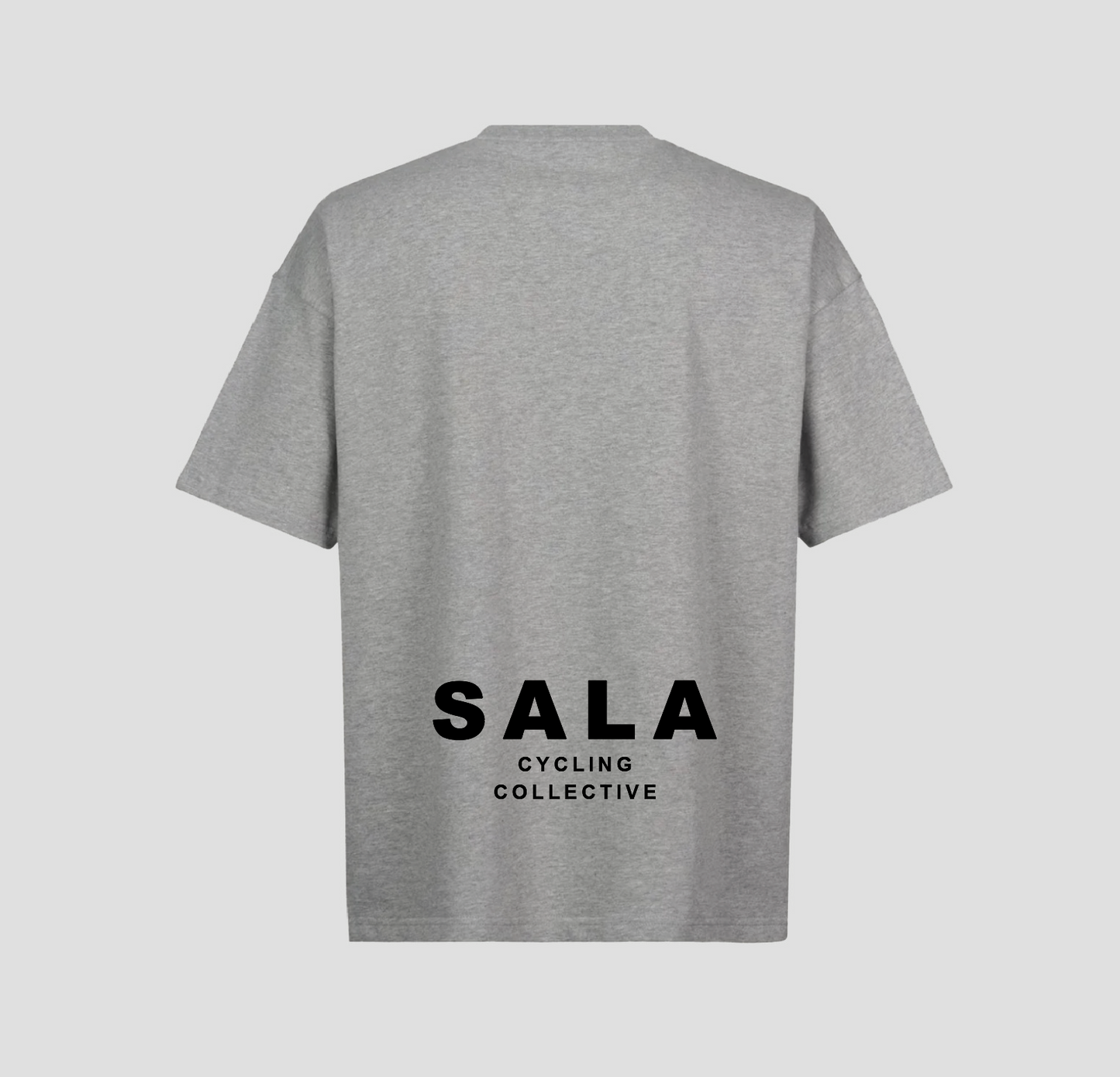 SALA Oversized Logo T-Shirt - Grau meliert