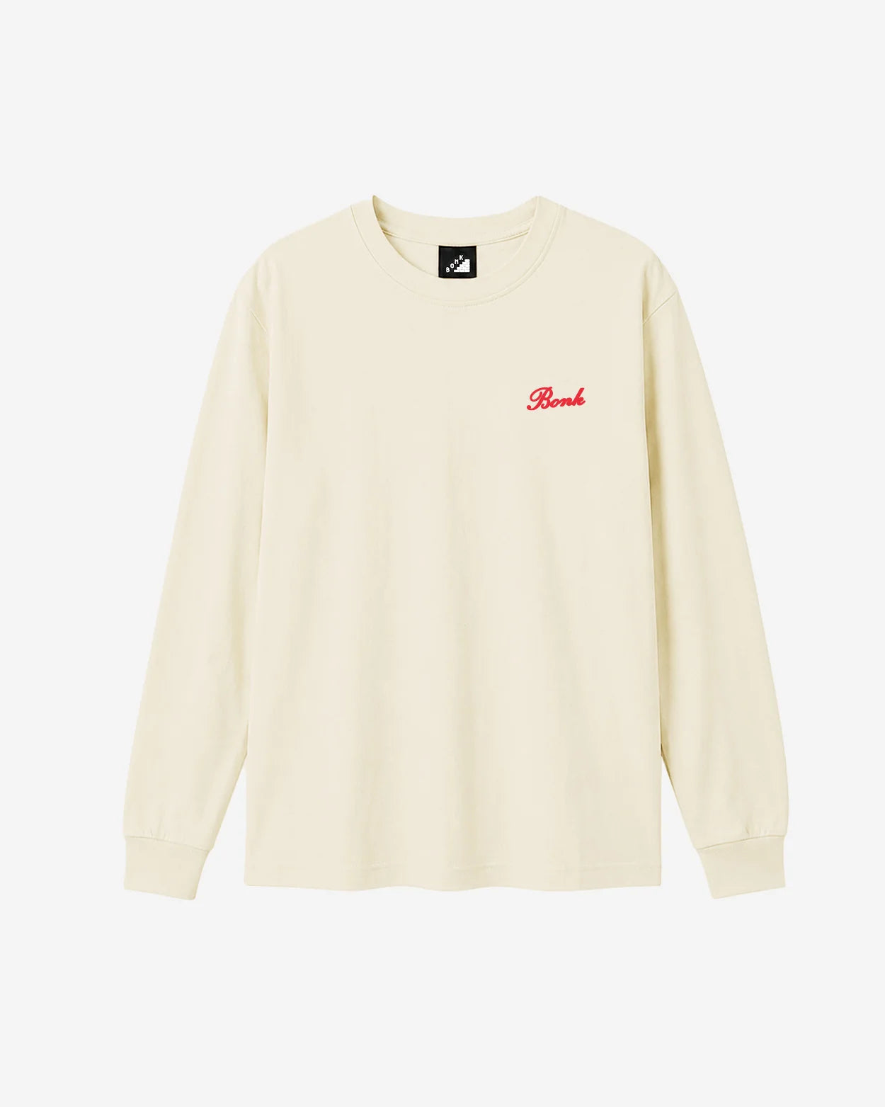 BONK - Script Long Sleeve T-shirt - Bone - Nuremberg, Germany