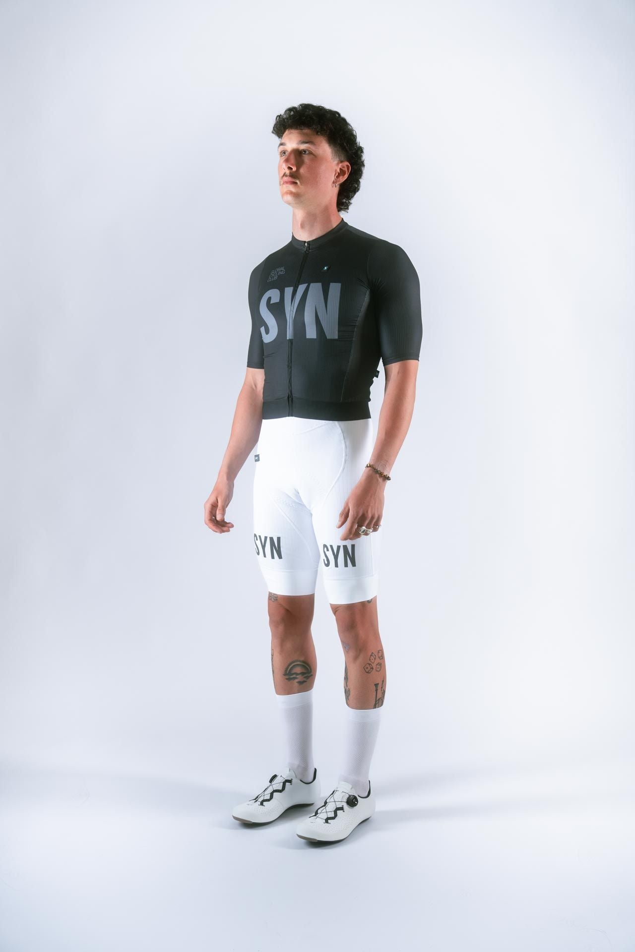SYN - Men's Pro Bib Shorts - White - Nuremberg, Germany - On model 