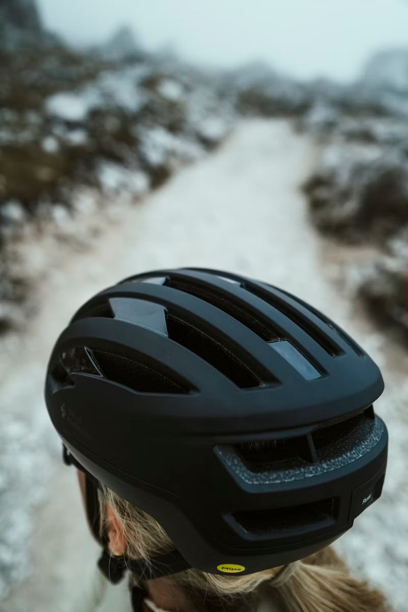Sweet Protection - Fluxer Mips Helmet - Matte Black - Nuremberg Germany - Back view on model