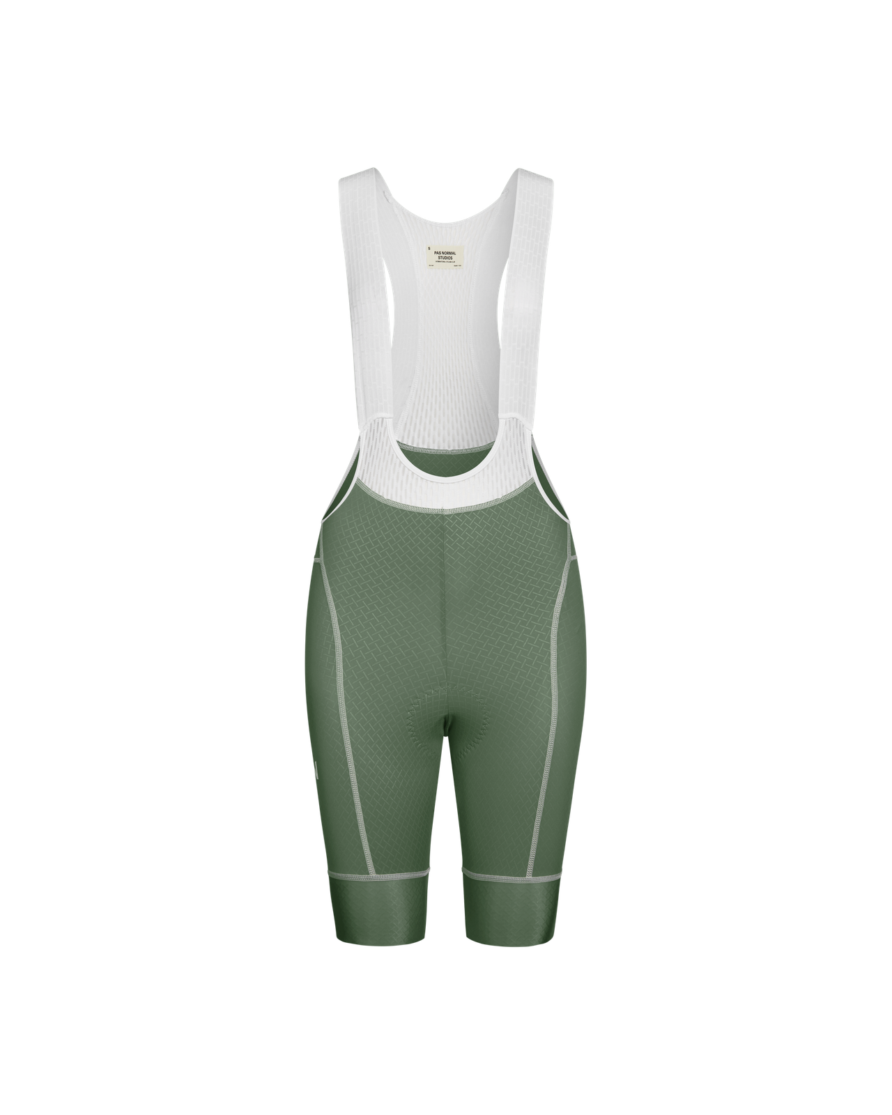 Pas Normal Studios - Women's Mechanism Bibs - Khaki Green - Nuremberg Germany - Front View 