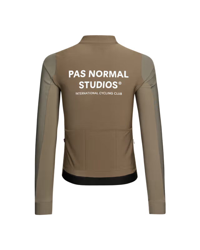 Pas Normal Studios - Men's Mechanism Thermal Long Sleeve Jersey - Earth / Dark Stone - Nuremberg, Germany 2