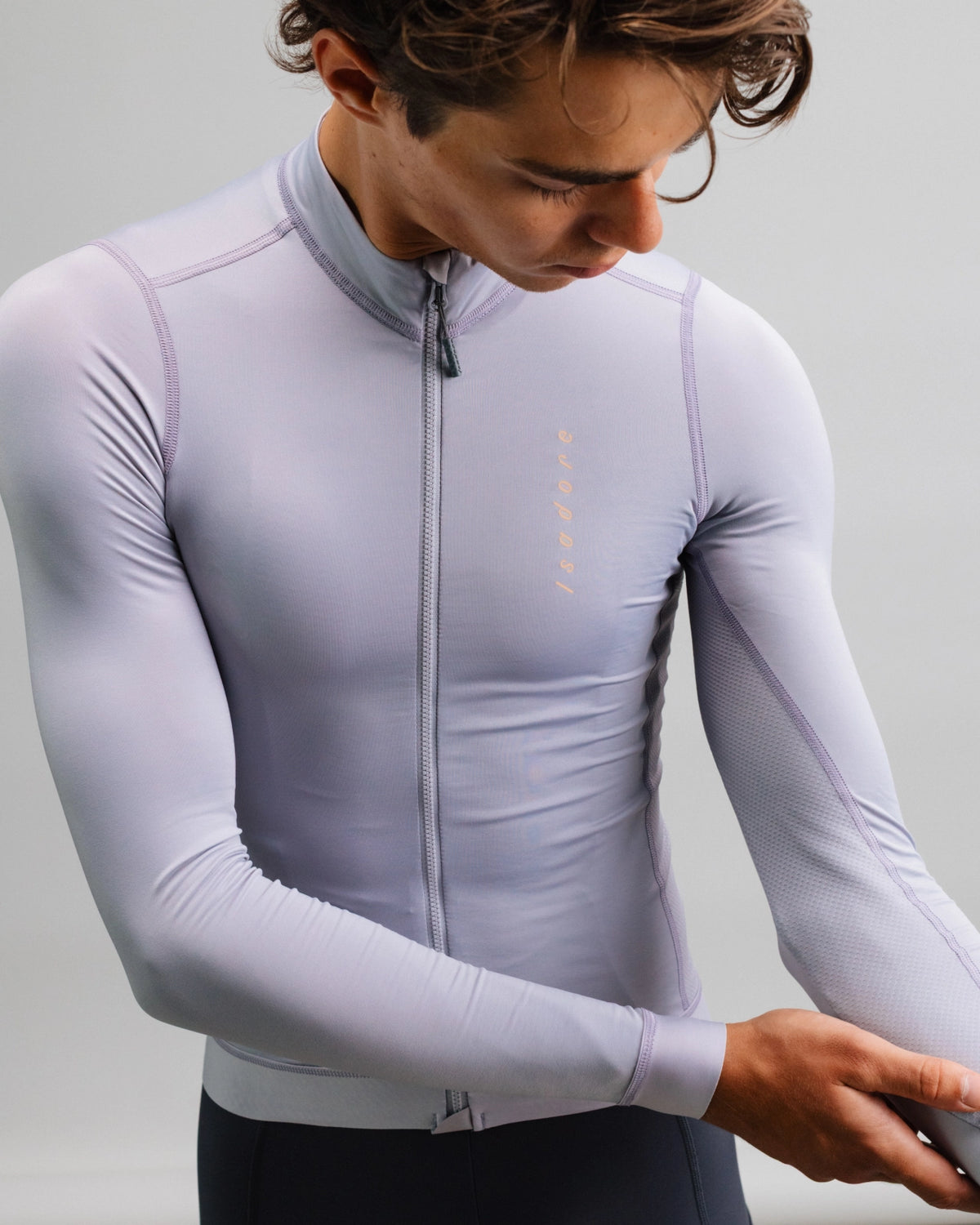 ISADORE - Men's Alternative Light Long Sleeve Jersey - Lilac Marble - Nuremberg, Germany
