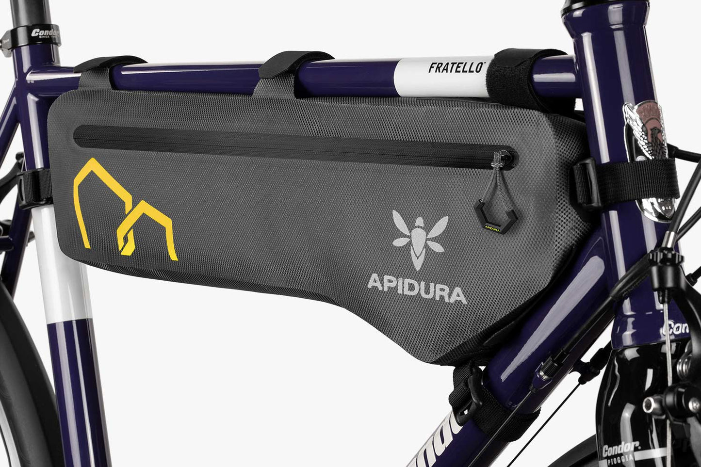 APIDURA - Expedition Frame Pack (5L TALL) - Nuremberg, Germany - full view  on bike