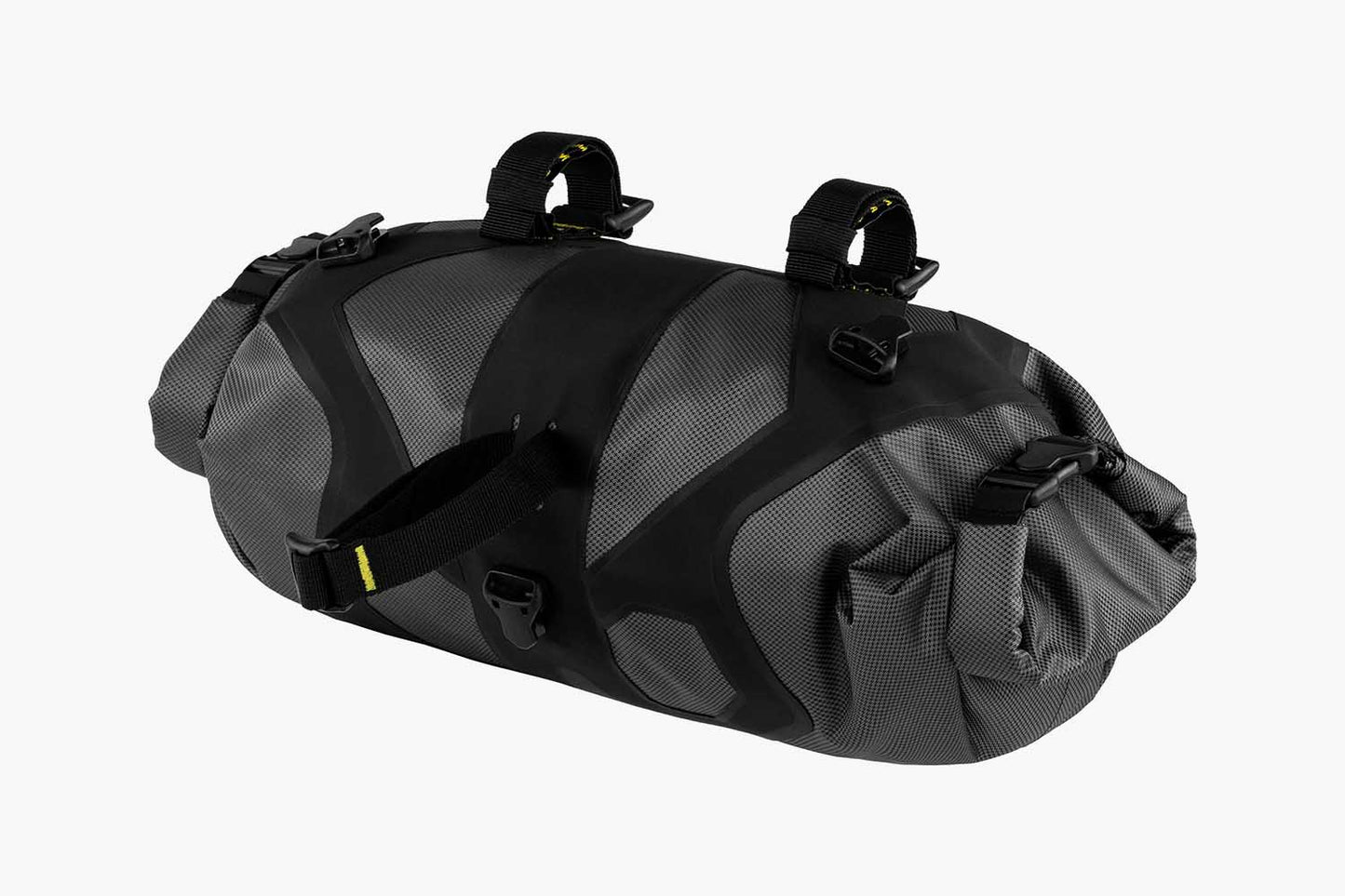 APIDURA - Expedition Handlebar Pack (9L) - Nuremberg, Germany - Back view off bike