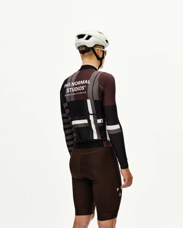 Pas Normal Studios - Men's Mechanism Long Sleeve Jersey - AOP International Dark Olive - Nuremberg, Germany