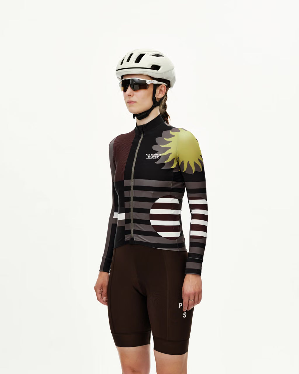 Pas Normal Studios - Women's Mechanism Long Sleeve Jersey - AOP International Dark Olive - Nuremberg, Germany