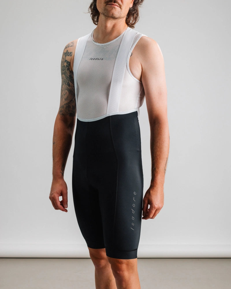 ISADORE - Men's Debut Thermal Bib Shorts - Black - Nuremberg, Germany