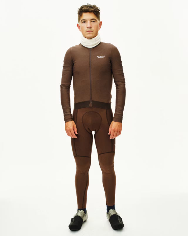 Pas Normal Studios - Men's Essential Thermal Long Bibs - Light Brown - Nuremberg, Germany 3